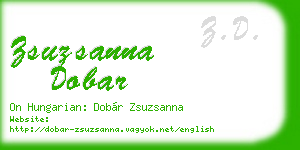 zsuzsanna dobar business card